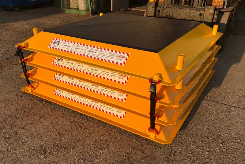 Custom Painted Steel Crane Mats Raptor Tech Inc.