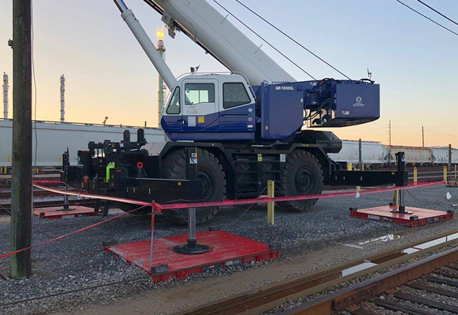 dow chemical onsite custom crane mats