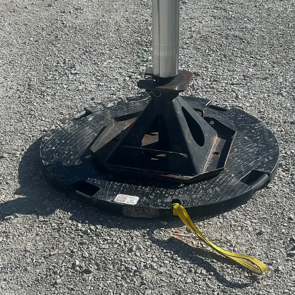 raptor tech outrigger pad on the job